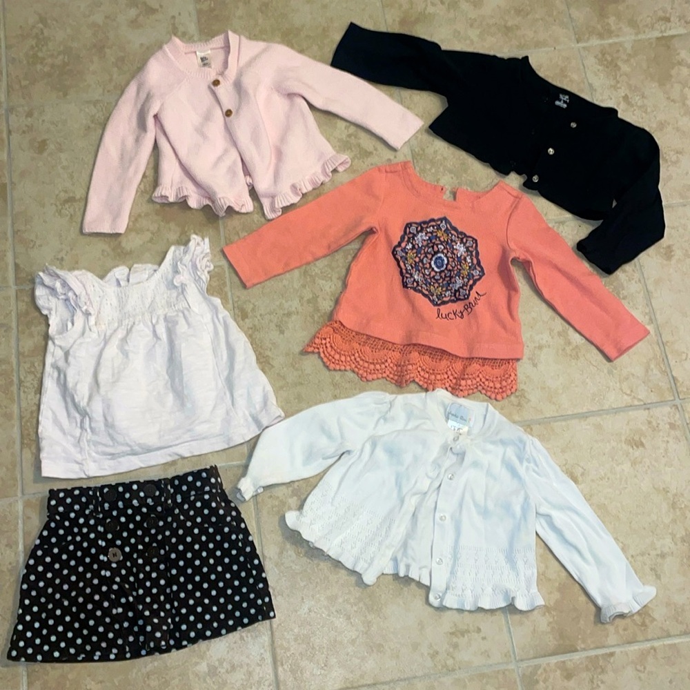 Adorable 6-Piece Baby Girl Clothing Bundle 18-24M